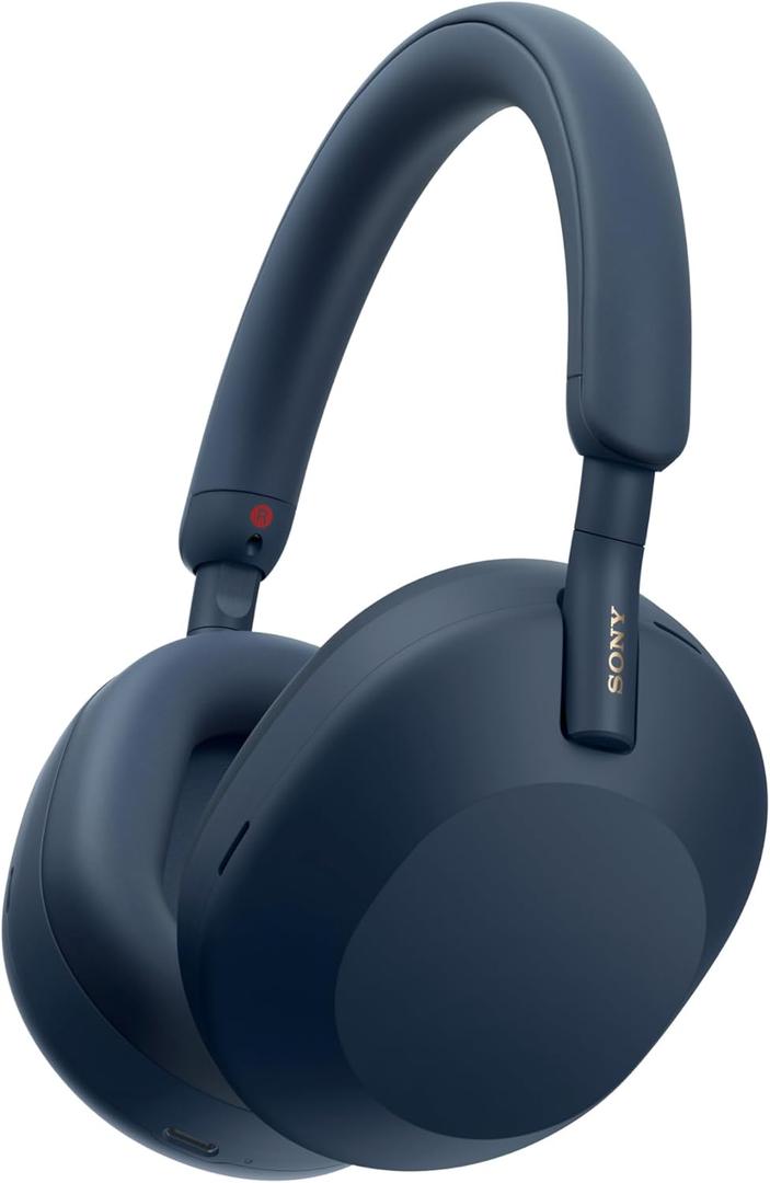 Sony WH-1000XM5 Premium Noise Canceling Headphones, Auto NC Optimizer, 30-Hour Battery, Alexa Voice Control, Midnight Blue