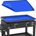 28" Silicone Griddle Mat for Blackstone 28 Inch Grill, Heavy Duty Food Grade Silicone Griddle Cover, Protect Your Grill from Dirt & Rust All Year Round (Blue)