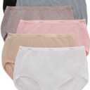 Hanes women's Hi-Cut Panties Pack, Lightweight Cotton Hi-Cuts, 6-Pack , 10/3XL