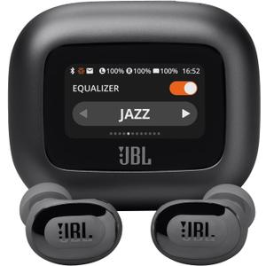 JBL Live Buds 3 - True Wireless Noise-Cancelling Bud-Type Earbuds, 40Hrs Total Playback, Wireless Charging, 6 Mics for Perfect Calls, Multi-Point Connection, IP55 Waterproof and dustproof (Black)