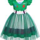 Eledobby Princess Dress Girls Halloween Costume Cosplay Dress Up Christmas Birthday Gift, 140 7-8Years