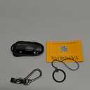 2pcs Key Fob Cover for Tesla Model S/Y/3. TPU Car Key Case Protector with Anti-Loss KeychainBlack