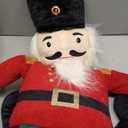 Lanpn Nutcracker Christmas Pillow Nutcracker Pillow Christmas Decoration Winter Throw Cushion for Sofa Living Room Bedroom Xmas Decor (23x31 inch, Blue)