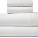 BED INC Road Trip America Jersey Sheets King Size Set - Cotton (4 Pieces) All Seasonal Deep Pockets Soft Cozy Knit Stretchy King Sheets - Hotel and Residential Quality (White, King)
