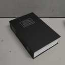 KYODOLED Diversion Book Safe with Combination Lock, Secret Hidden Metal Lock Box,Money Hiding Collection Box,9.5" x 6.2" x 2 .2" Black Large