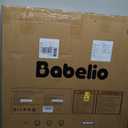Babelio Baby Gate for Stairs, Kitchen & Doorways, No Bottom Bar| One-Handed Operation| Auto-Close| Hardware Mount (Drill Needed) Safety Dog/Pet Gate (Black - B17, 26-43" W, 28" H)
