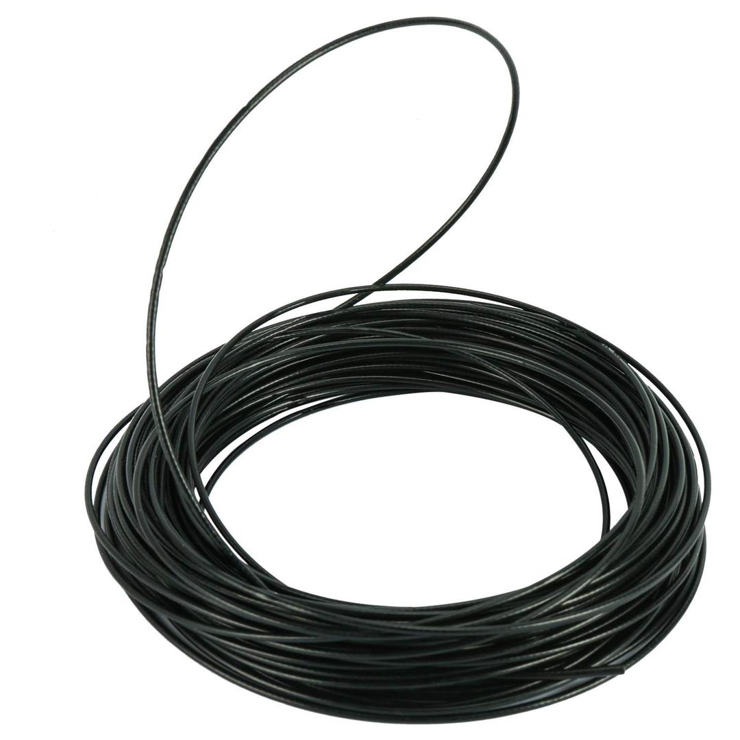YaeGoo Stainless Steel 304 Black Wire Rope Vinyl Coated,7x7 Strand Core,1/16" Wire Rope,3/32" Coated OD,100FT,326 lbs Breaking Strength