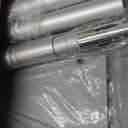 Pipe and Drape Backdrop Stand 8ftx10ft Adjustable Background Support System Heavy Duty Background Stand for Wedding Banquet Decorations Silvery