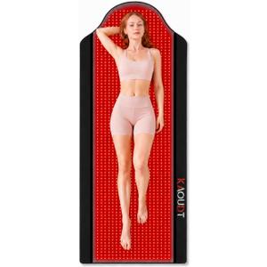 72"x33" Medical-Grade TPU Full Body Red Light Therapy Mat for Pain, FSA&HSA | For Full Body Pain Relief at Home: 1400 LEDs, 660&850nm, Easy to Clean, 3 Modes, 5 Levels, 90-Min Timer