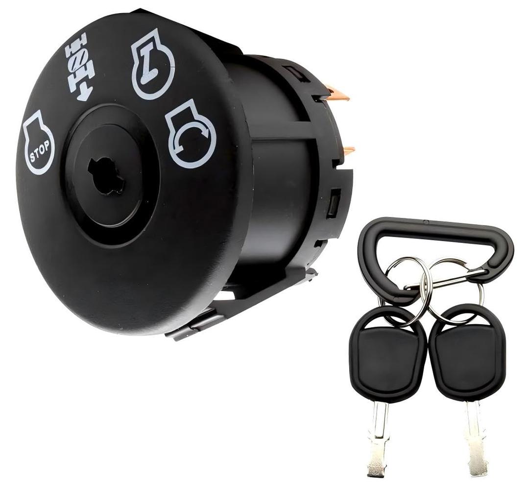 532193350 Ignition Starter Switch 4 Position with Key Fits AYP, Craftsman, Sears, Poulan Lawn Mower Rider Replace 193350 532193350