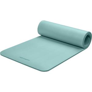 Retrospec Solana Yoga Mat 1/2" Thick w/Nylon Strap for Men & Women - Non Slip Exercise Mat for Yoga, Pilates, Stretching, Floor & Fitness Workouts (Blue Ridge)
