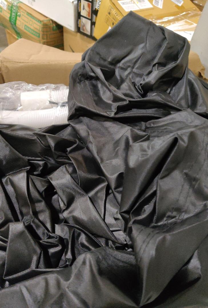 Tarp With plastic drain hose