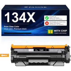 PANINK 134X Black Toner Cartridge Replacement for HP 134X W1340X 134A W1340A Toner Cartridge Compatible with HP M209dw MFP M234dw M234sdw M234sdn Printer - 1 Black,with Chip
