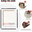 VIOLABBEY 24x36 Poster Frame Set of 5, Black Picture Frames for Wall Mounting Vertically or Horizontally, Gallery Wall Frame