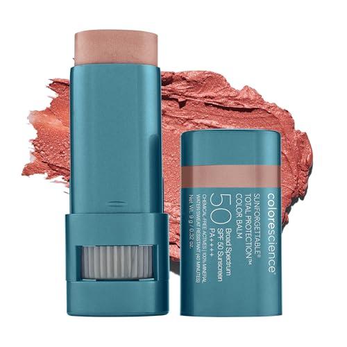 Colorescience Sunforgettable Total Protection Color Balm SPF 50, Mineral, Broad Spectrum, Buildable Lip & Cheek Color, Blush, 0.32 Ounce (Pack of 1)