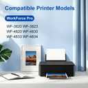 for 822XL Remanufactured for Epson 822XL Ink cartridges Combo Pack for 822 T822 XL for Workforce Pro WF-3820 WF-3823 WF-4820 WF-4830 WF-4833 WF-4834 5 Pack 2 Black 1 Cyan 1 Magenta 1 Yellow