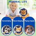 Soft Adjustable Cat Cone Collar - Comfortable Recovery Collar for Cats After Surgery (Dark Blue, Medium)