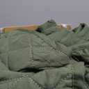 SunStyle Home Quilts Queen Size Olive Green, Lightweight Comforter Bedspreads, Full Queen Size Quilt Bedding Set, Durable Quilted Stitching Coverlet with 2 Pillow Shams Diamond All Seasons 3pcs