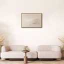 Jesus Leaves the 99 Sheep Wall Art, Modern Christian Canvas Decor Framed, 16"x24" Natural