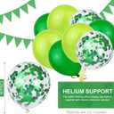 St Patrick's Day Decorations Kit, 37 Pcs Saint Patricks Day Shamrock Decorations Foil Fringe Curtains, Tissue Poms, Paper Fan, Lucky Banner, Foil Balloons Decor for Home Party Supplies