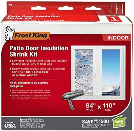 Frost King V76H Shrink Window Kit 84-Inch by 110-Inch, Clear 2 pieces
