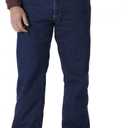 Wrangler Riggs Workwear Men's Lined Relaxed Fit Jean, 34W x 32L, Antique Indigo