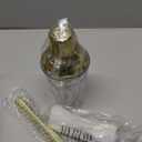 Mifoci 7 Pcs Gold Glass Cocktail Shaker Set Bartender gift set with 14oz Shaker 24oz Cocktail Mixing Glass Measuring Jigger Mixing Spoon Stainless Steel Bottle Pourers for Bartender Professional Bar