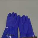 PACIFIC PPE PCV Thermal Insulated Freezer Gloves for Winter, Chemical & Oil Resistant, Waterproof, Men and Women, Blue, Large