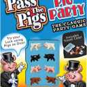 Pass The Pigs: Pig Party Edition by Winning Moves Games USA, Try Your Luck Using Pigs as Dice, Up to 4 Players Can Now All Play Pass The Pigs at The Same Time, Ages 7+ (1149)
