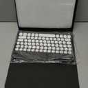 AnMengXinLing Keyboard Case for iPad 11 inch 2025(A16)/iPad 10 2022, Vertical Case with Pencil Holder, Magnetic Stand Rotating Detachable Keyboard with Clear Back (Black)