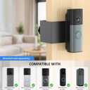 Anti-Theft Ring Doorbell Camera Mount: No-Drill Doorbell Bracket Mounting Compatible with Ring Battery Doorbell/Plus/Pro(Newest Model) Accessories for Renters, Apartments