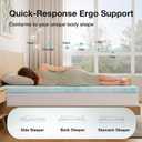 Novilla Twin Memory Foam Mattress Topper, 3 Inch Cooling Gel Foam Topper for Pressure Relief & Comfort, Slow Rebound Support, CertiPUR-US Certified, RV Sofa