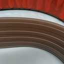 Threshold Ramps for Doorways Self-Adhesive Rubber Ramps for Door Threshold Rubber Door Threshold Ramp for Wheelchair Stroller Scooter Reducer Ramp (Brown, 3 Wide x 3.3' Long)