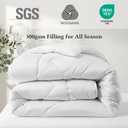 COHOME All-Season Twin/Twin XL Size Quilted Wool Comforter Duvet Insert