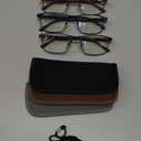 Lcbestbro 3 Pack Business Blue light Blocking Reading Glasses for Men, 1.5 Metal Readers