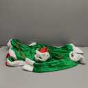 Jinei 6 Pcs Adult Elf Costume for Women Velvet Christmas Elf Cosplay Dress Outfit Santa Helper Elf Shoes Xmas Hat Stockings (One Size, Classic)