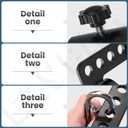 Belt Squat Bar Machine Attachment for 2 inch Olympic Barbell Bar, Black, 500 lbs Withstands, Attachments for Home Gym Workout