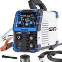 AZZUNO 135 Amp MIG Welder, 3 in 1 Multiprocess Welder 110V Flux Core Welder Flux MIG/Lift TIG/Stick Welding Machine Synergic Control IGBT Inverter Welder (volts, 110)