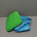 Zcaukya 2 Packs Inflatable Pool Float Chairs, Water Lounge Floaties for Adults with Cup Holder and Backrest, Floating Tube Armchairs for Swimming Pool Summer Parties (Green & Blue)