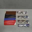 Gaoye 4 Pack Reading Glasses - Blue Light Blocking Lenses, TR90 Frames, UV400 - Eyeglasses with Clear Vision
Color: Classic, Leopard, Red & Blue Mix, +1.25