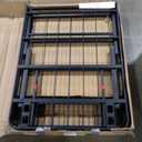 Amazon Basics Bed Frame with Storage, Foldable Metal Platform, Sturdy Steel, No Box Spring Needed, 18 Inches High, Tool-Free Setup, Queen Size, Black