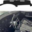 Dash Cover Mat Custom Fit for 1973-1980 Chevy Chevrolet C10 C20 C30 K10 K20 K30 Suburban K5 Blazer Pickup,GMC Jimmy C/K 15 25 35 1500 2500 Suburban Sierra,Dashboard Pad Carpet(73-80 Black)