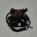 IVY&LANE No Pull Dog Harness with Leash Set, Reflective No Choke Pet Vest,Adjustable Oxford Dog Vest Harness with Easy Control Handle for Small Dogs (Dark Brown,S)