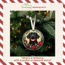 TUMSHANIP Black Lab Ornament - Black Labrador Christmas Ornaments - Dog Gifts for Women Men, Dog Lovers Gifts - Dogs Ornaments 2025 - Acrylic Christmas Ornament 2025
