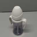 GROSMIMI Spill Proof no Spill Magic Sippy Cup with Straw with Handle for Baby and Toddlers, Customizable, PPSU, BPA Free 10 oz (White)