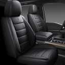 Full Coverage Faux Leather Car Seat Covers Full Set,Automotive Seat Covers for Cars,SUVs Pick-up Truck, Car Seat Cushion, Black Seat Covers,Front Seat Cover,Car Seat Protector