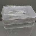 3 Pack Bathroom Trash Can with Lid, 2.5 Gallon Small Slim Trashcan, Automatic Trash Can Touchless, Motion Sensor Waterproof Plastic Trash Bin for Bedroom, Kitchen, Office, Living Room (White)