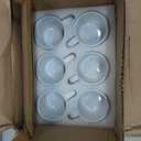 Gencywe Ceramic Mini Espresso Cups Set of 6, 5 oz Espresso Mugs with Handle, Porcelain Coffee Mugs Demitasse Cups, White Espresso Cups, Microwave Dishwasher Safe Suit for Espresso Machine