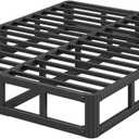 7 Inch High Metal Queen Bed Frame, Heavy Duty Bed Frame Queen Size No Box Spring Needed, Easy Assembly, Noise Free, Sturdy, Low Profile