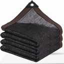 Shade Cloth - Garden Shade Mesh Netting with Grommets Outdoor Sun Shade Cover for Pergola Patio Plants Greenhouse Chicken Coop Black Shading Rate 70% -90% (6X3FT)